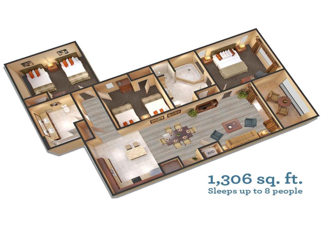 Floridays Orlando Two & Three Bed Rooms Condo Resort Williamsburg Exterior photo